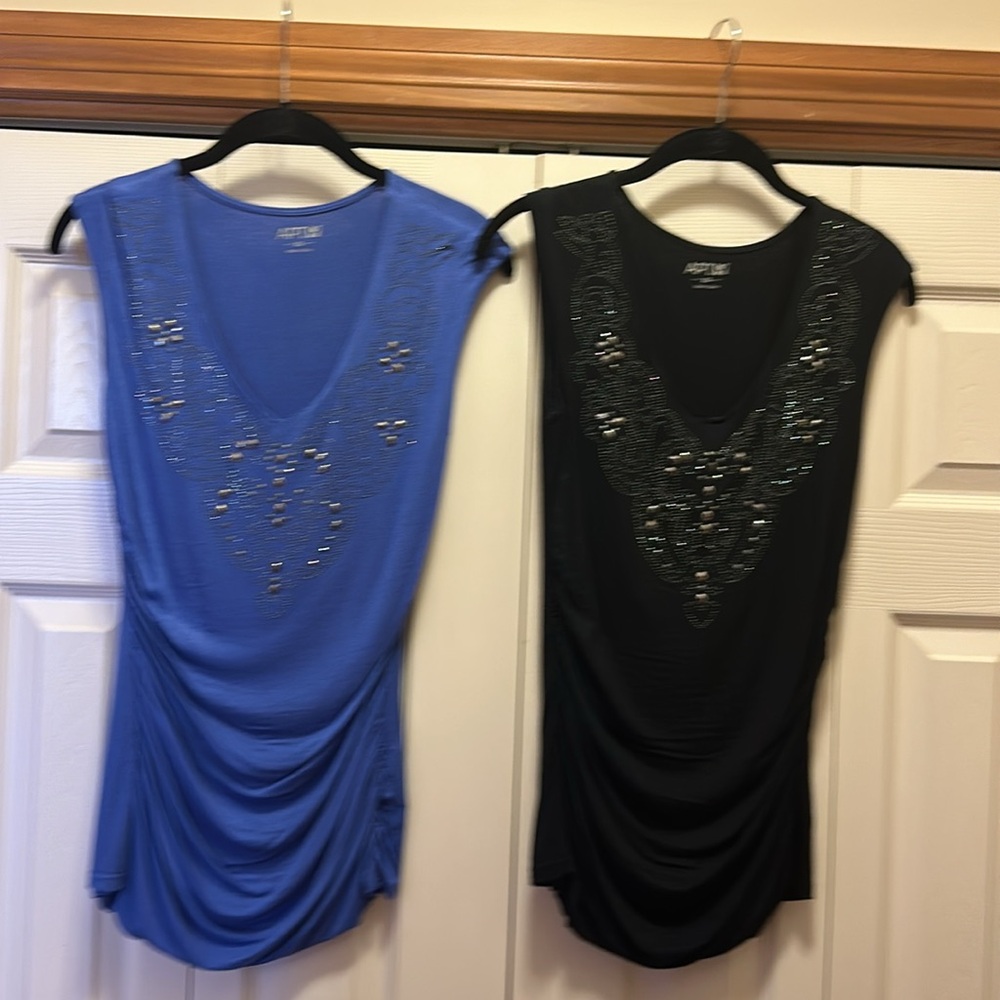 Apt 9 BOGO Medal Embellished Tunic Tops